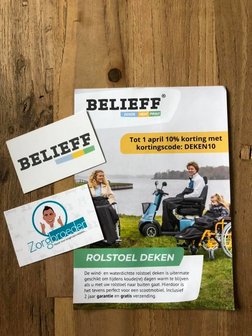 Belieff | Outdoor deken met voetenzak | Rolstoel/Scootmobiel