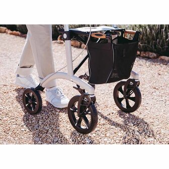 Buiten rollator met grote zachte wielen | Lichtgewicht | Saljol