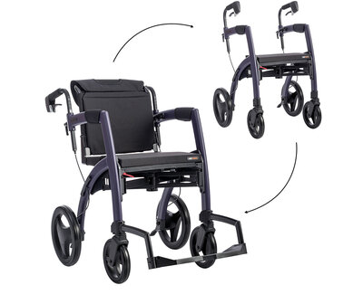 Rollz Motion opvouwbare rolstoel en rollator huren | € 5,-