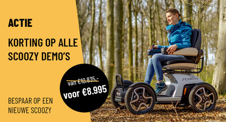 DEMO AANBIEDING Scoozy C Scootmobiel | Splinternieuw | Uniek Design