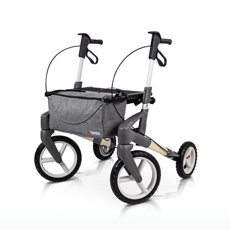 Topro Olympos ATR rollator | Stoere buiten rollator met grote offroad wielen