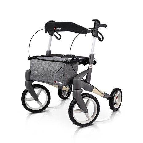 Topro Olympos ATR rollator | Stoere buiten rollator met grote offroad wielen