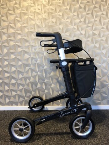 Lichtgewicht Carbon Rollator | Incl. rugsteun | Aanbieding
