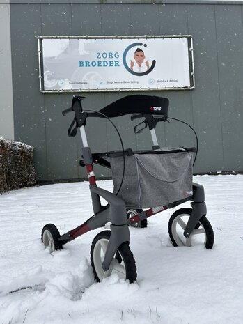 Topro Olympos ATR rollator | Stoere buiten rollator | Rugst.