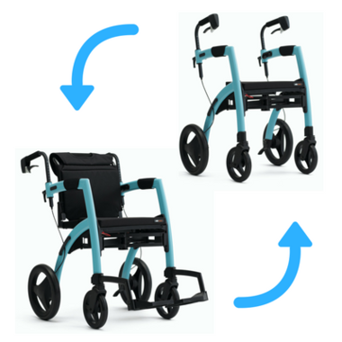 Rollz Motion² De rollator en rolstoel ineen