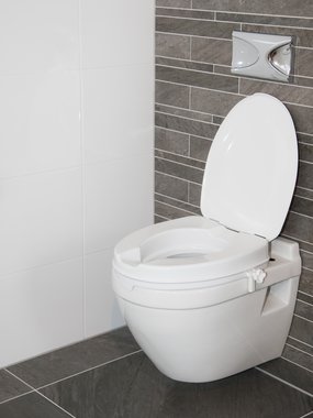 Toiletverhoger - 5 cm met deksel | Gemakkelijk te monteren